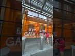 The New York Times building vandalized with red paint and the words 'NYT Lies Gaza Dies'