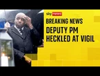 'Shame on you': Deputy PM heckled at Manchester synagogue vigil