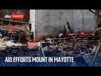 President Macron visits Mayotte as aid efforts mount after Cyclone Chido