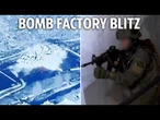 Moment IDF destroys bomb making factory containing over 200 explosives in West Bank