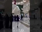 Shocking moment terrified shoppers flee from Qatari mall as Iran launch missiles