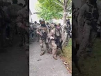 WATCH: Federal agents deploy tear gas during a tense standoff with a 'hostile' crowd #shorts #usa