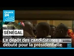 Sénégal : le dépôt des dossiers de candidature à la présidentielle a débuté • FRANCE 24
