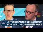 BUNDESTAGSWAHL: Paukenschlag! Neuer Versuch! FDP will Migrationsgesetz mit Union, SPD und Grünen