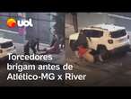 Atlético MG x River Plate: Vídeo mostra torcedores brigando antes de jogo pela Libertadores