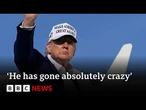 Trump rebukes Putin as Russia hits Ukraine with record drone attack | BBC News