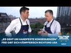 POLITIKERGRILLEN MIT JAN PHILIPP BURGARD: "Geht um extrem viel!" Frei macht massive Zoll-Ansage