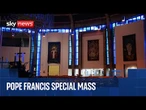 Special mass held at Liverpool's Metropolitan Cathedral to pay tribute to Pope Francis