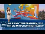 WELT WETTER-CHECK: HOCHSOMMER IM MAI! Deutschland schwitzt bei bis zu 34 Grad