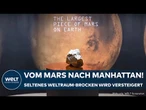 NEW YORK: Seltenes Marsfragment wird versteigert – Sotheby's erwartet Millionen-Gebote