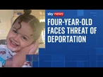 Critically ill girl 'will die' if deported under Trump administration