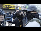 Protests erupt as Ice agents conduct raids in New York City's Chinatown