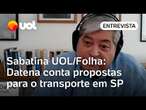 Datena fala de 'tarifa zero e justa' e mortes no trânsito ao comentar propostas para o transporte