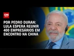 Lula espera reunir 400 empresários em encontro na China | CNN NOVO DIA