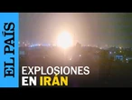 ISRAEL ATACA IRÁN | Una cámara de seguridad capta dos explosiones en Teherán