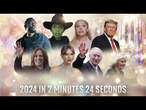 Sky News look at the year 2024 in 2 minutes and 24 seconds