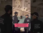 Coppia di sposi si tuffa nella Fontana di Trevi: per loro una multa da 450 euro