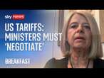 Ministers must negotiate to 'end damaging US tariffs'