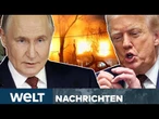 PUTINS KRIEG: Trump tobt nach Angriff auf Kiew! USA drohen Russland nun direkt | WELT STREAM