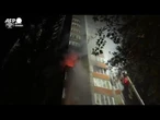 Kiev, edifici danneggiati dopo un massiccio attacco notturno russo
