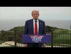 LIVE - Former President Trump addresses media at Trump National Golf Club in Los Angeles, CA