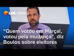 Boulos fala de votos de eleitores de Pablo Marçal e é questionado se esquerda está perdida