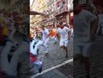 Quinto encierro de San Fermín con toros de José Escolar Gil: aumento en afluencia de participantes