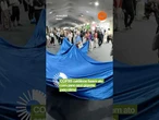 COP30: católicos fazem ato com pano azul gigante pelo clima