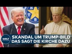 USA: Kirche empört! Donald Trump lacht über KI-Bild - "Meine Frau findet es süß!"