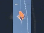 Dramatic moment Iranian drone is blown up over Israel leaving onlookers stunned