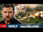 UKRAINE-KRIEG: Kiews Truppen weiten Kontrolle laut Selenskyj in Kursk aus! | WELT LIVESTREAM