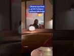 Barack Obama spotted at DC hotspot without Michelle