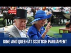 King and Queen attend the opening of Scottish Parliament's seventh session