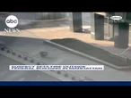 Suspect sets fire outside federal building in Manhattan