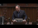 Tumanowicz: bierzecie się za instytucje, a nie likwidujecie problemu!