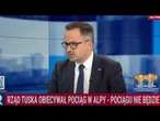 Śliwka: odwołany pociąg w Alpy to kolejny przykład nieudolności koalicji 13 grudnia | #GośćDzisiaj