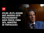 49,2% veem Haddad politicamente mais fraco; 30%, mais forte, diz Atlas | GPS CNN