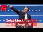 Zeigt Musk hier den Hitlergruß? Video von Trumps Amtseinführung sorgt für Wirbel