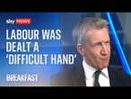 Minister tells Sky News that Labour was dealt a 'difficult hand' as pound value slumps