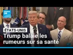 Donald Trump balaie les rumeurs sur sa santé après une semaine d’absence • FRANCE 24