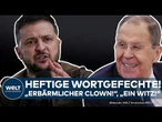 ISTANBUL: Verbal-Prügel vor Gesprächen von Lawrow und Selenskyj! "Erbärmlicher Clown" und "ein Witz"