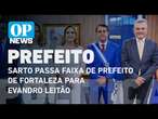 Sarto passa faixa de prefeito para Evandro e deixa cargo sem ser visto pelo público l OP NEWS