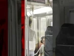 Passengers on New York subway surrounded by water after flash flooding hits city. #BBCNews