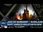 UKRAINE-KRIEG: Russische Raketen treffen historisches Höhlenkloster schwer