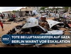 NAHOST: Israel fliegt Luftangriffe auf Gaza – Palästinensische Behörden melden über 20 Tote