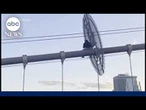 Woman perched on Brooklyn Bridge beam rescued by elite NYPD team