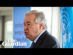 Fossil fuels are ‘running out of road’, UN chief says