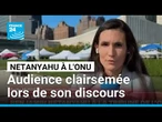 À l'ONU, Benjamin Netanyahu s'exprime devant une salle largement vide • FRANCE 24