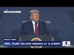 COMING UP: Pres. Trump delivers remarks at AI summit in Washington, DC