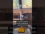 Torneira com vazamento cria ‘pico’ de gelo durante onda de frio no Paraná
